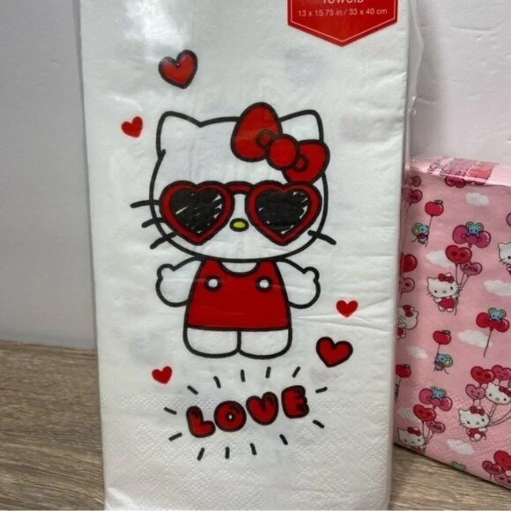 Hello Kitty Guest & Beverage Napkins Bundle NEW